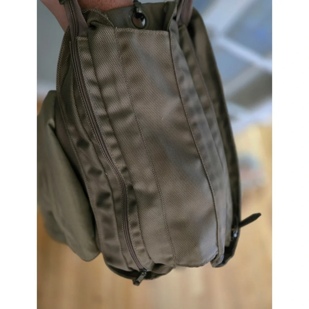 Korbie 3-in-1 Convertible Diaper Bag, Backpack, & Bassinet Station - Brown/Gray